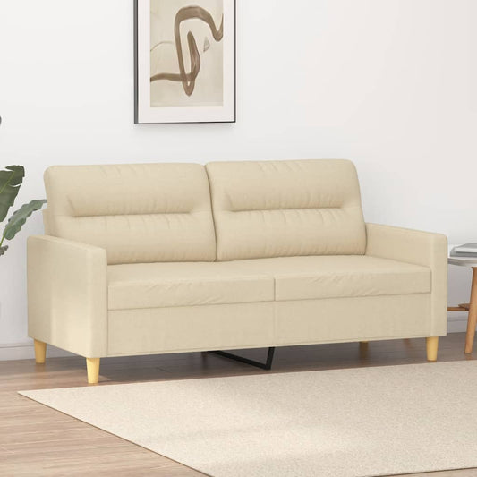 Cream 2 Seater Sofa 140 cm in Fabric