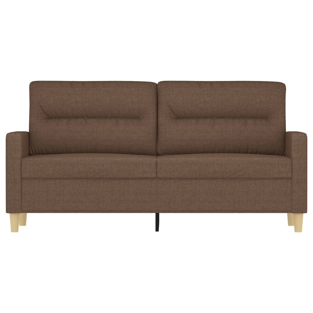 Brown 2 Seater Sofa 140 cm in Fabric