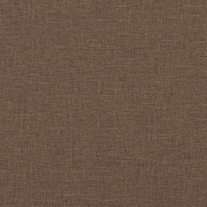 Divano a 2 Posti Marrone 140 cm in Tessuto - homemem39