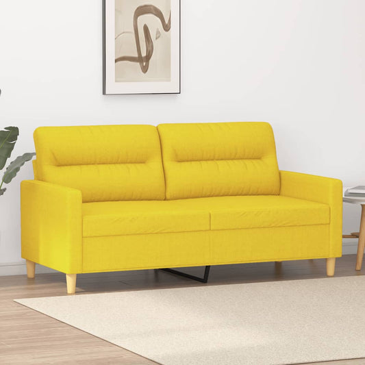 Light Yellow 2 Seater Sofa 140 cm in Fabric