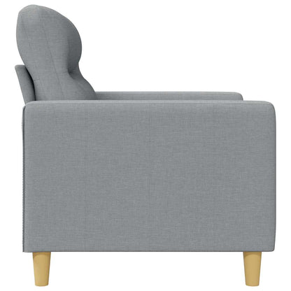 Divano a 3 Posti Grigio Chiaro 180 cm in Tessuto | homemem39