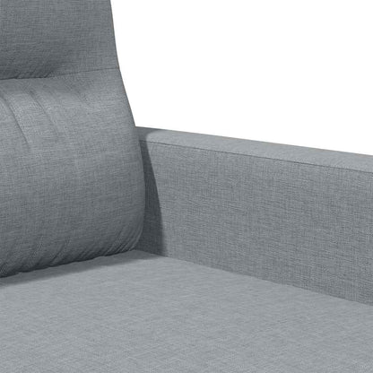 Divano a 3 Posti Grigio Chiaro 180 cm in Tessuto | homemem39