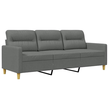 Divano a 3 Posti Grigio Chiaro 180 cm in Tessuto | homemem39