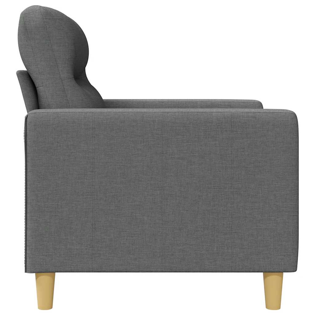 Divano a 3 Posti Grigio Chiaro 180 cm in Tessuto | homemem39