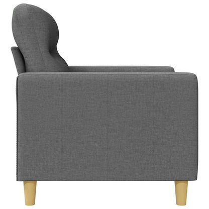 Divano a 3 Posti Grigio Chiaro 180 cm in Tessuto | homemem39