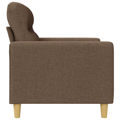 Divano a 3 Posti Marrone 180 cm in Tessuto | homemem39