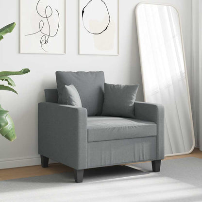 Poltrona Grigio Chiaro 60 cm in Tessuto