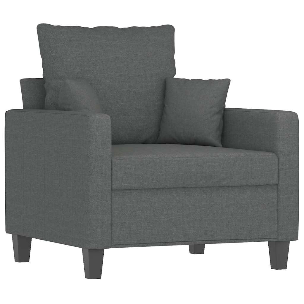 Poltrona Grigio Scuro 60 cm in Tessuto