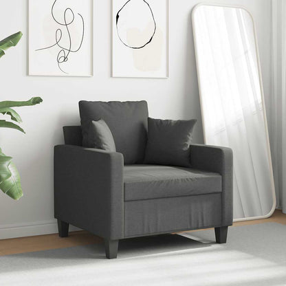 Poltrona Grigio Scuro 60 cm in Tessuto