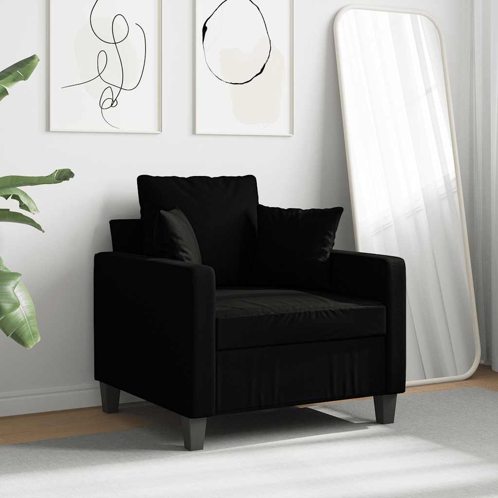 Poltrona Nera 60 cm in Tessuto