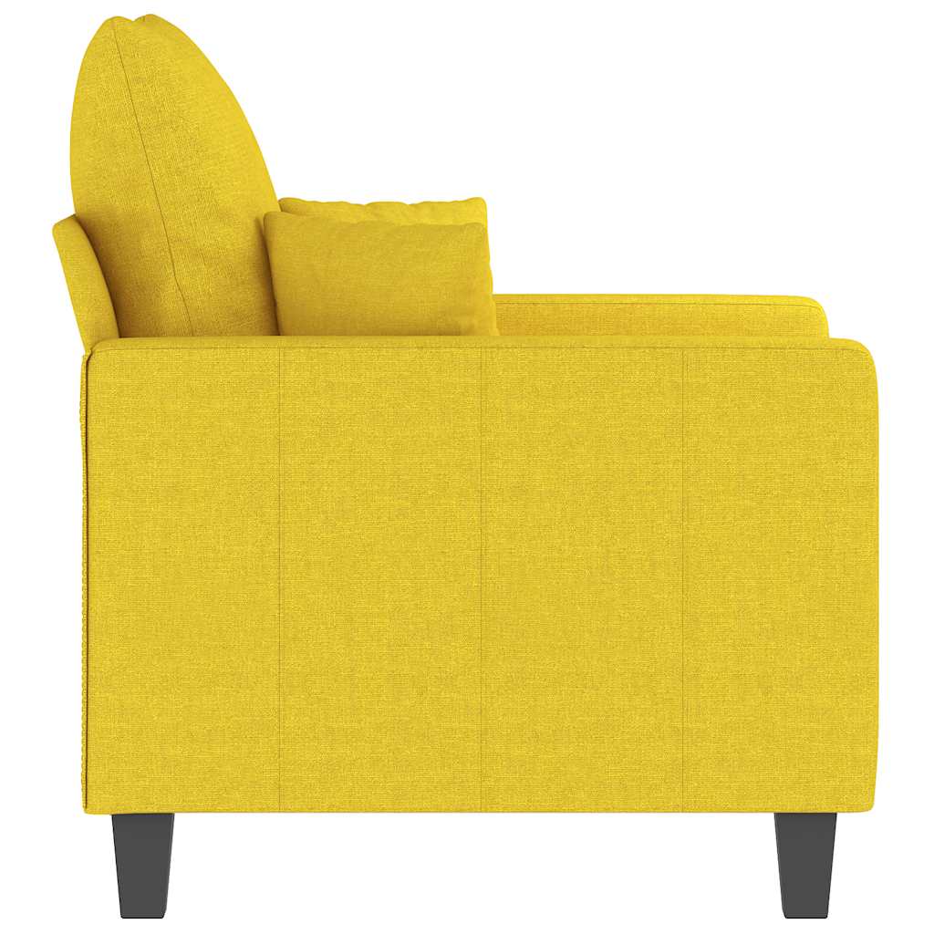 Poltrona Giallo Chiaro 60 cm in Tessuto | homemem39