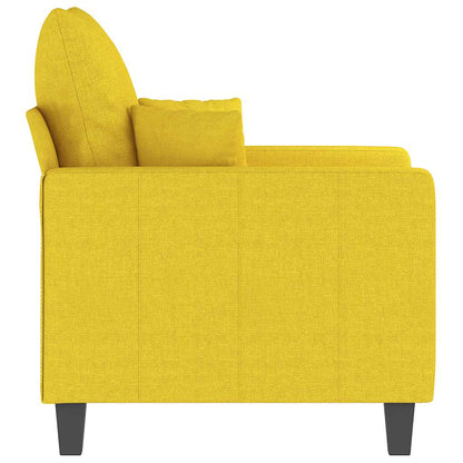 Poltrona Giallo Chiaro 60 cm in Tessuto | homemem39