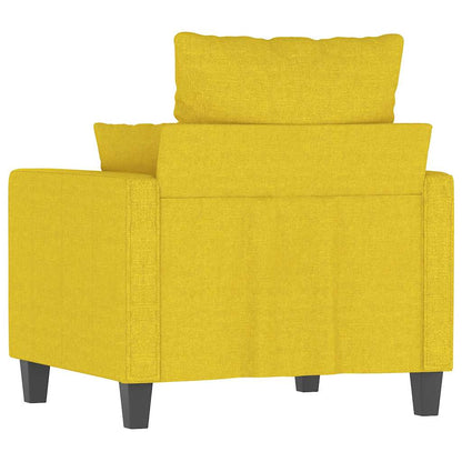 Poltrona Giallo Chiaro 60 cm in Tessuto | homemem39