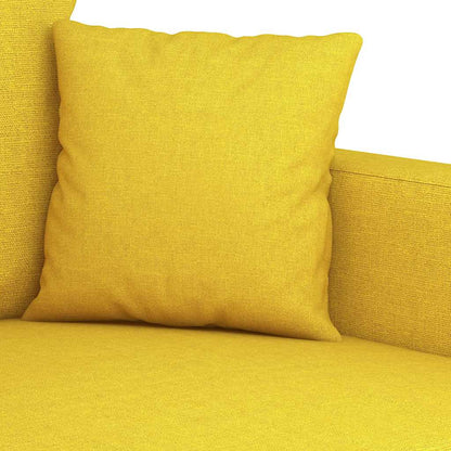 Poltrona Giallo Chiaro 60 cm in Tessuto | homemem39