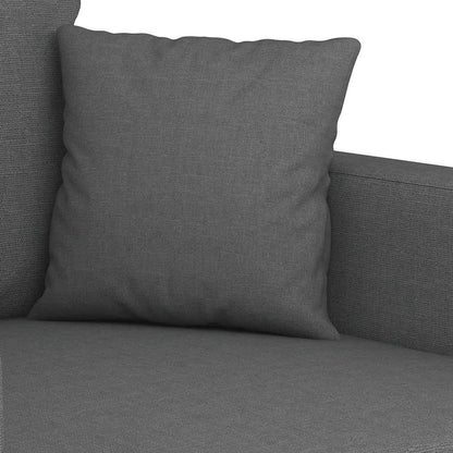 Divano a 2 Posti Grigio Scuro 120 cm in Tessuto