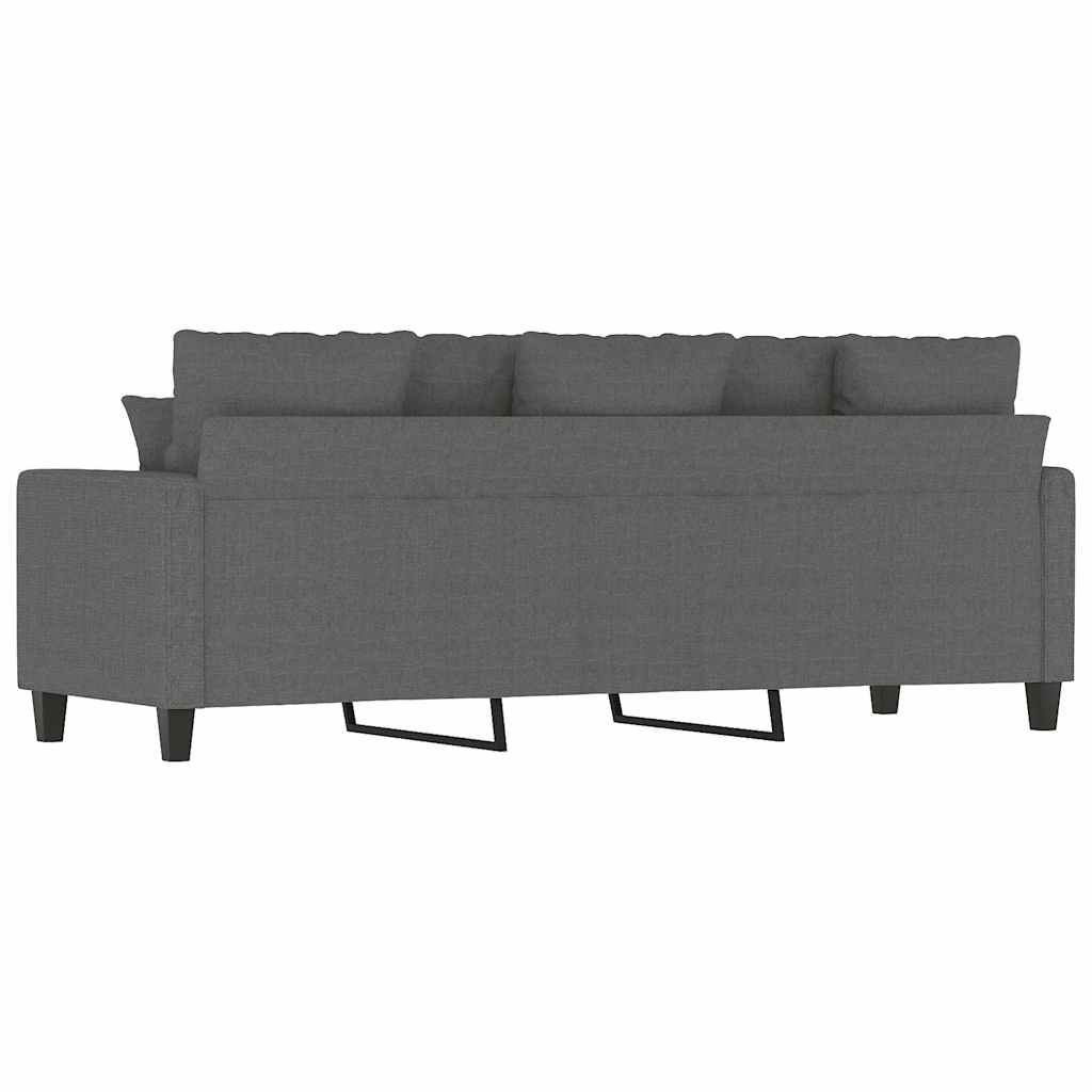 Divano a 3 Posti Grigio Chiaro 180 cm in Tessuto