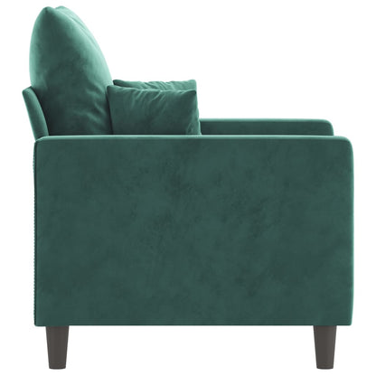 Poltrona Verde Scuro 60 cm Velluto