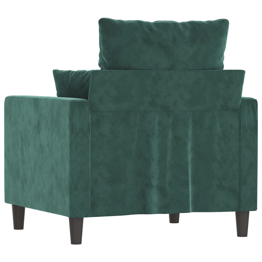 Poltrona Verde Scuro 60 cm Velluto