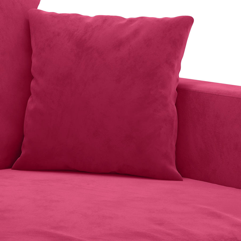 Poltrona Rosso Vino 60 cm Velluto