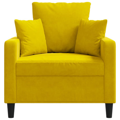 Poltrona Giallo 60 cm Velluto