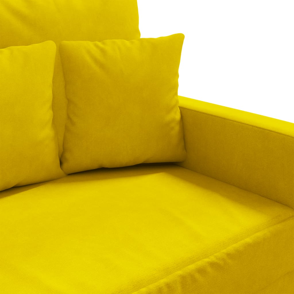 Poltrona Giallo 60 cm Velluto