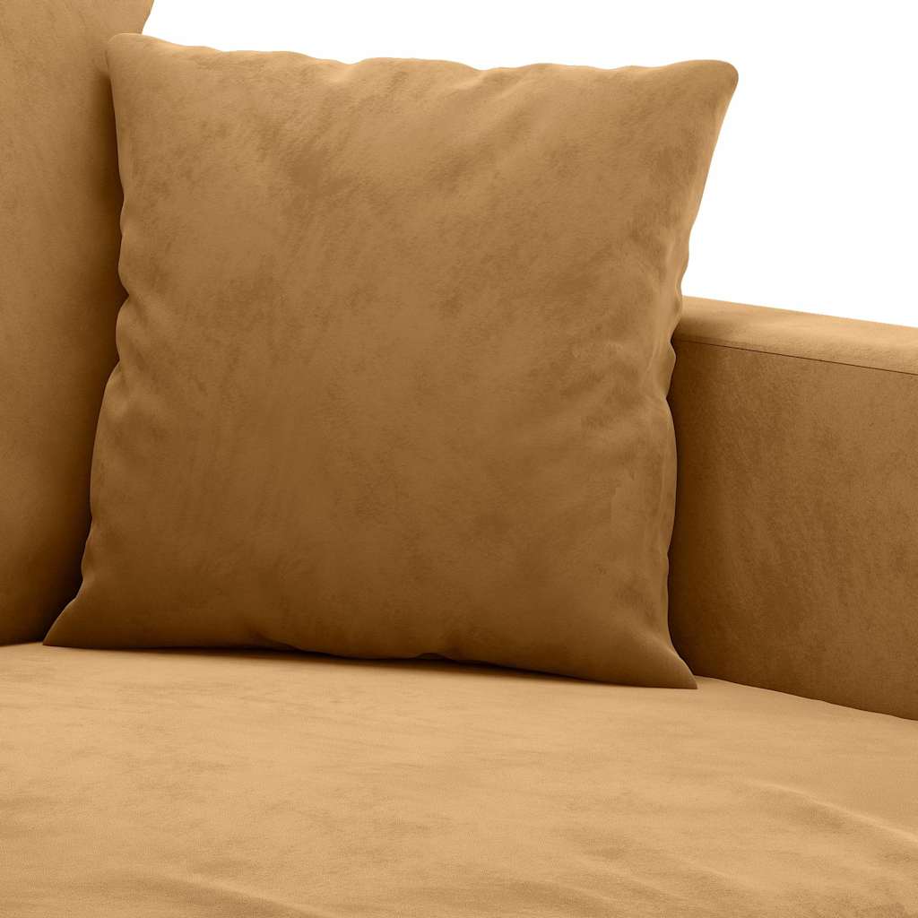 Poltrona Marrone 60 cm Velluto