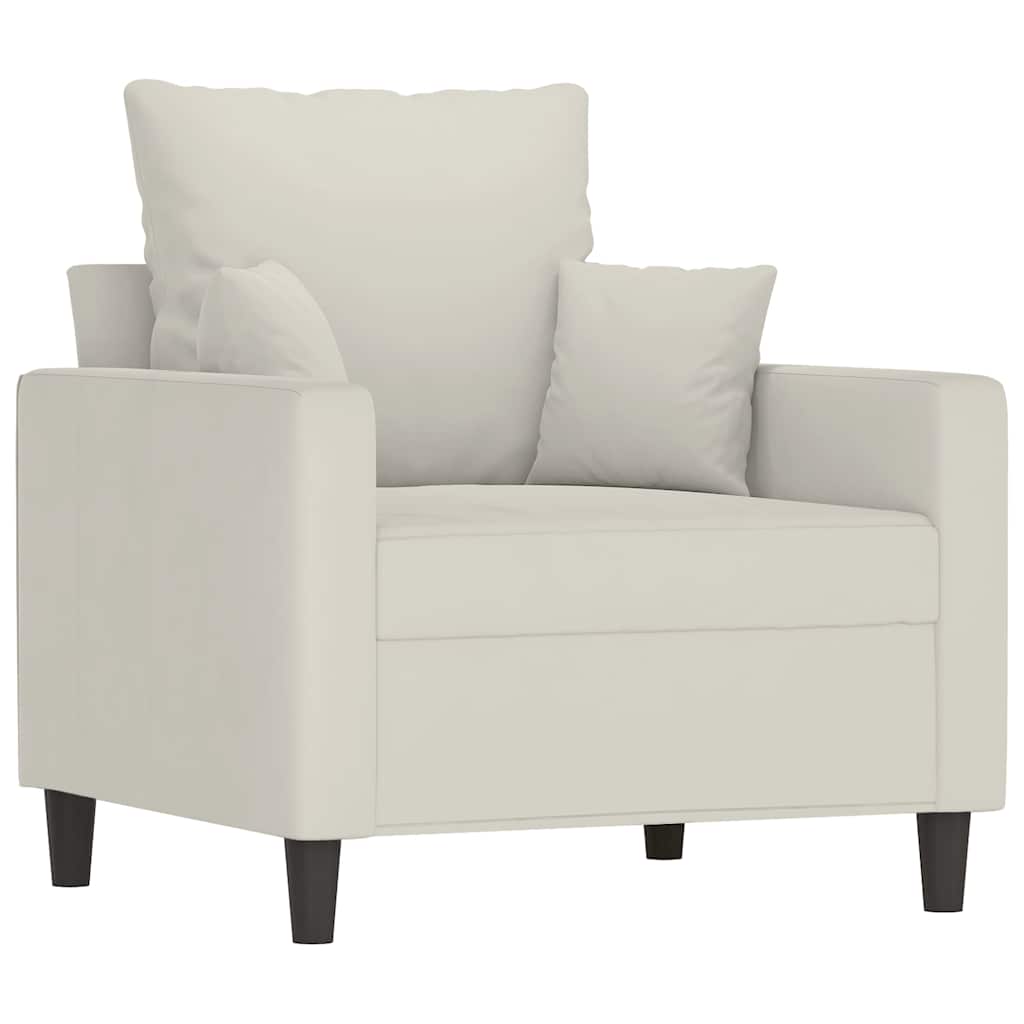 Poltrona Crema 60 cm Velluto