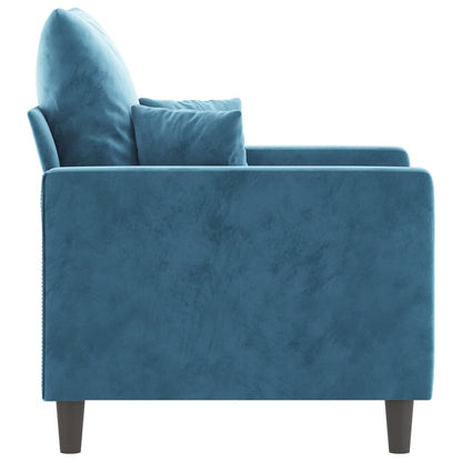 Poltrona Blu 60 cm Velluto