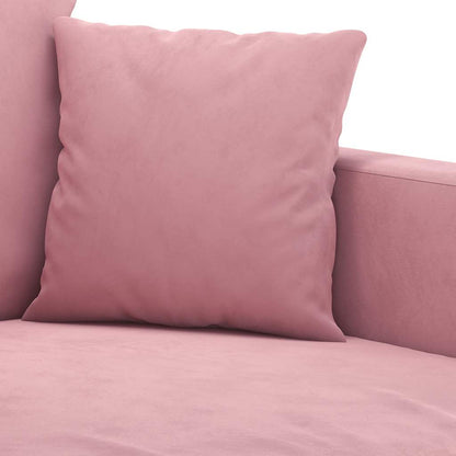 Divano a 2 Posti Rosa 120 cm in Velluto