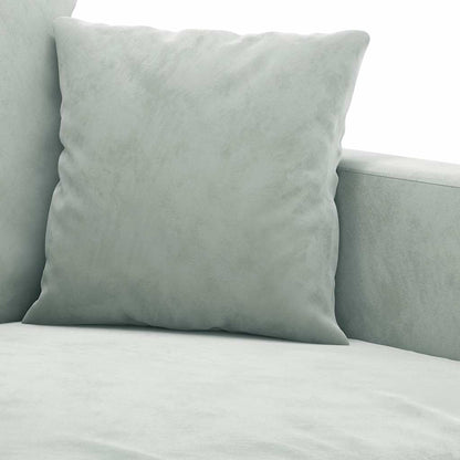 Divano a 2 Posti Grigio Chiaro 140 cm in Velluto | homemem39