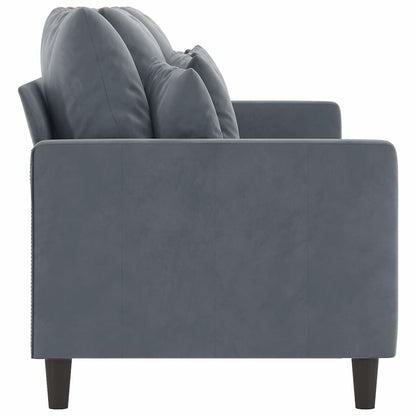 Divano a 3 Posti Grigio Scuro 180 cm in Velluto