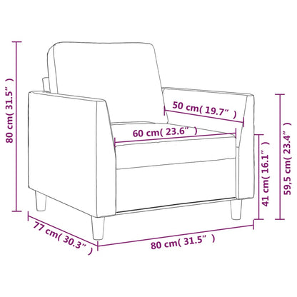 Poltrona Nera 60 cm in Similpelle