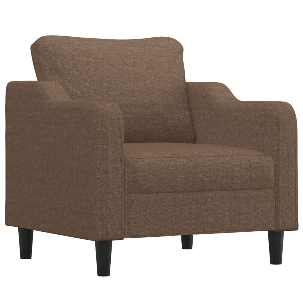 Poltrona Marrone 60 cm in Tessuto | homemem39