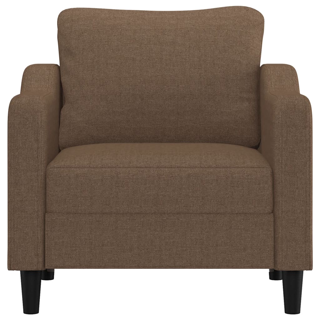 Poltrona Marrone 60 cm in Tessuto | homemem39