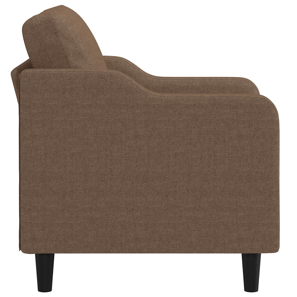 Poltrona Marrone 60 cm in Tessuto