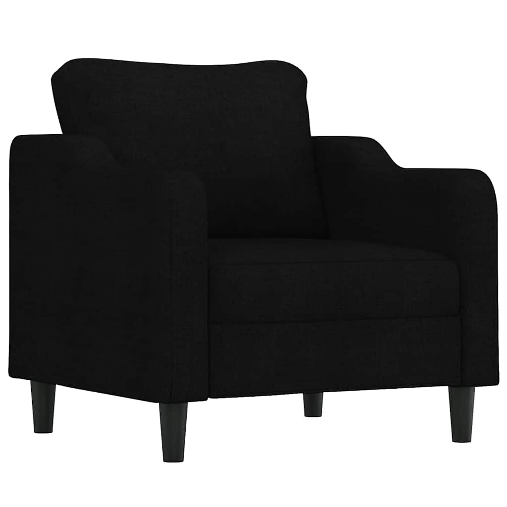 Poltrona Nera 60 cm in Tessuto | homemem39