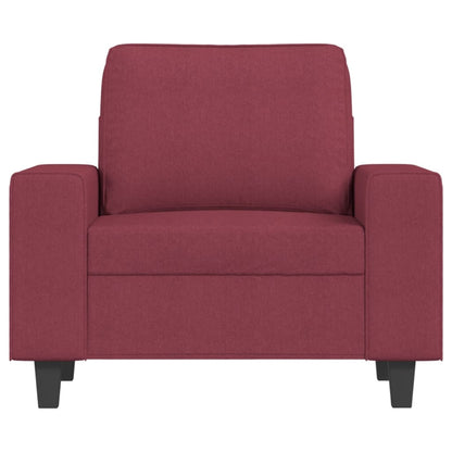 Poltrona Rosso Vino 60 cm in Tessuto - homemem39