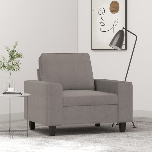 60 cm dove gray armchair in fabric