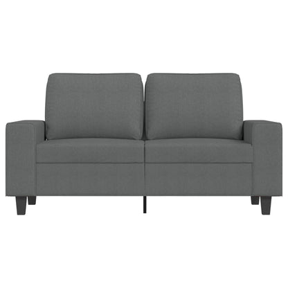Divano a 2 Posti Grigio Scuro 120 cm in Tessuto