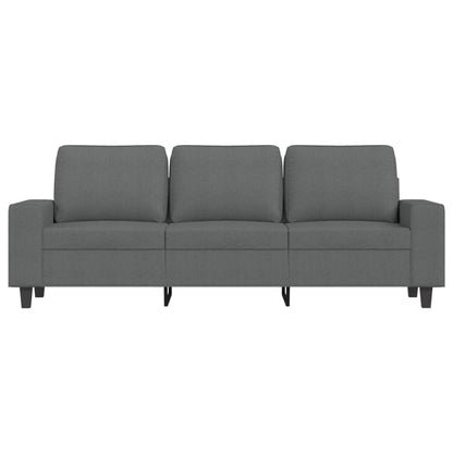 Divano a 3 Posti Grigio Chiaro 180 cm in Tessuto