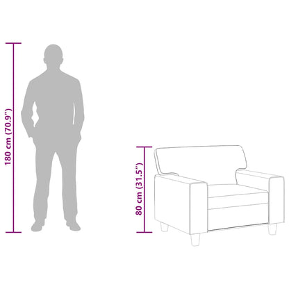 Poltrona Nera 60 cm in Similpelle