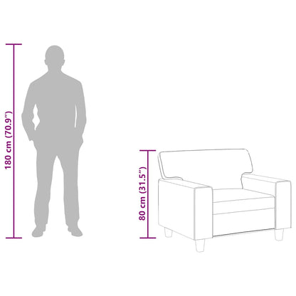 Poltrona Rosso Vino 60 cm in Similpelle