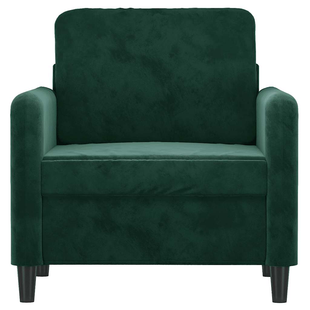 Poltrona Verde Scuro 60 cm Velluto