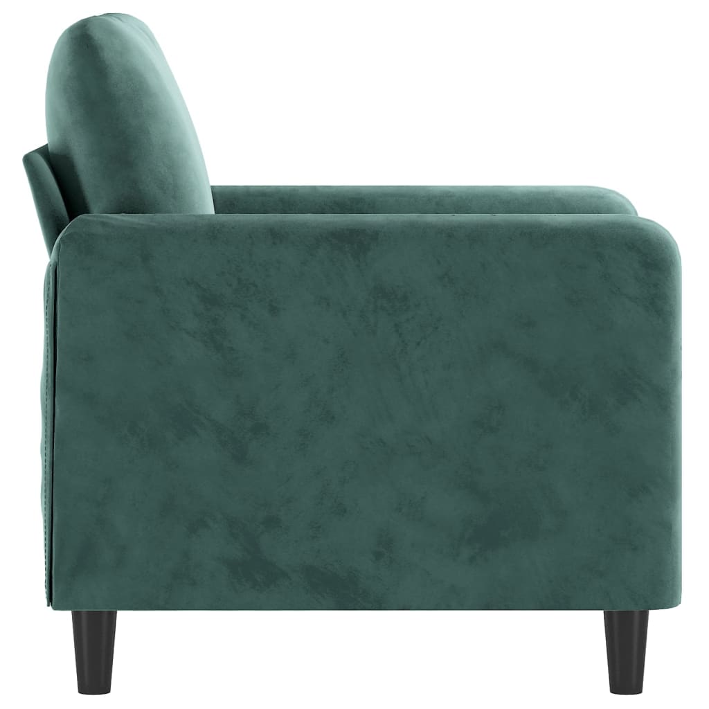 Poltrona Verde Scuro 60 cm Velluto