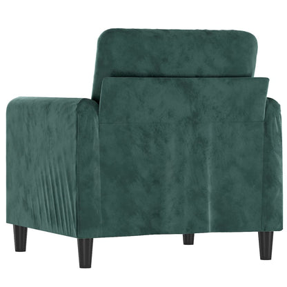 Poltrona Verde Scuro 60 cm Velluto - homemem39