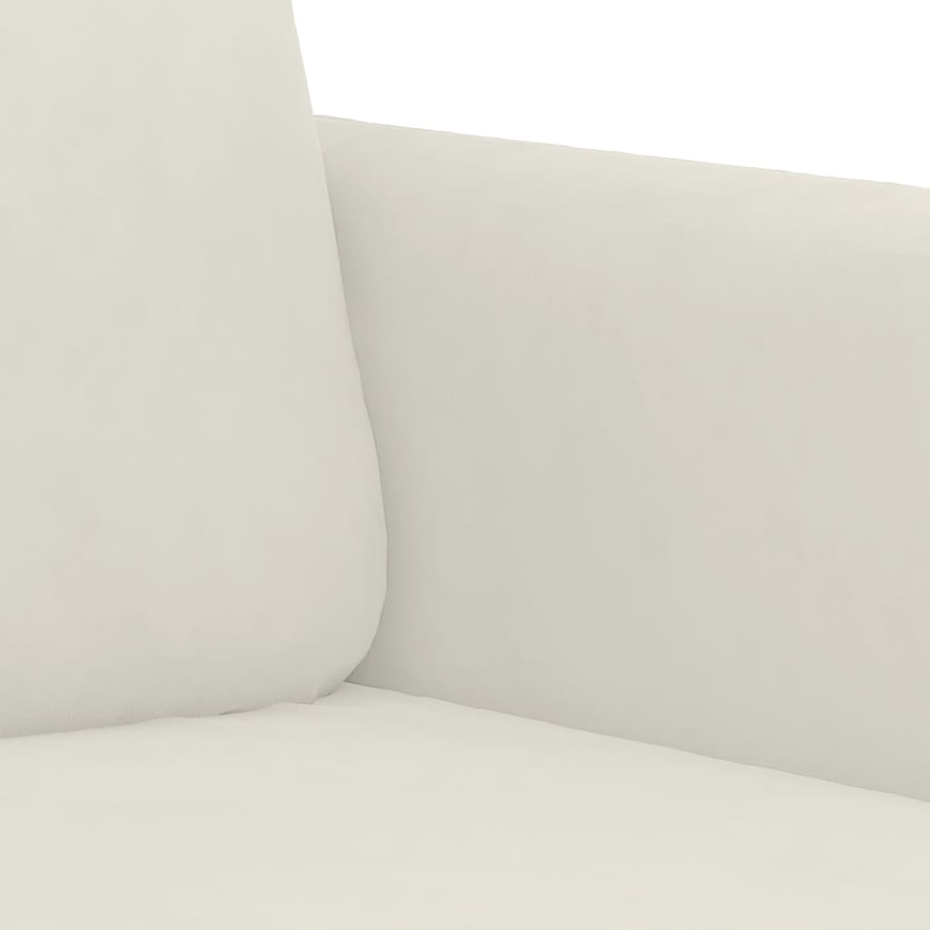 Divano a 2 Posti crema 140 cm in Velluto