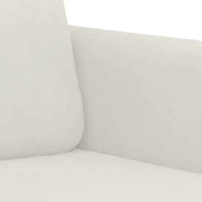 Divano a 2 Posti crema 140 cm in Velluto