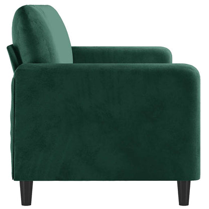 Divano a 3 Posti Verde Scuro 180 cm in Velluto