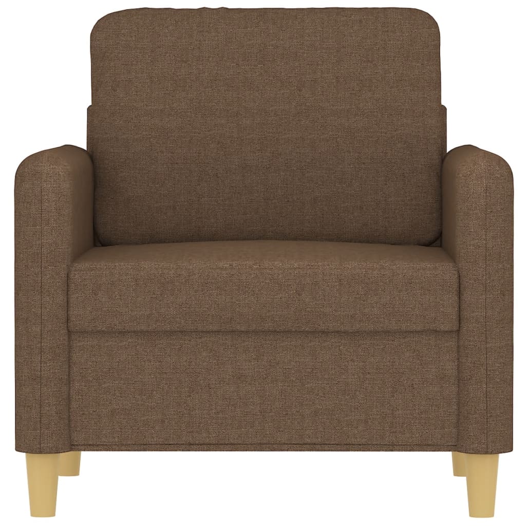 Poltrona Marrone 60 cm in Tessuto | homemem39
