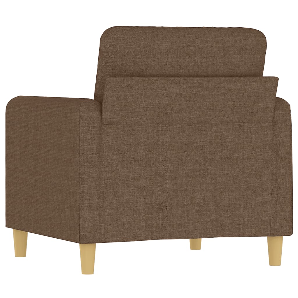 Poltrona Marrone 60 cm in Tessuto | homemem39